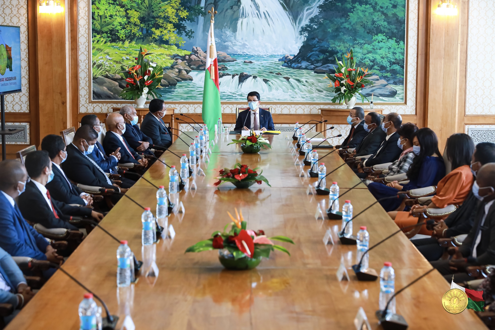 Palais d’Etat d’Iavoloha : Rencontre du Président avec  les nouveaux membres du CSM