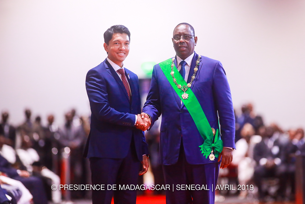 Investiture du Président sénégalais Macky Sall : le président de la république Andry Rajoelina et son épouse à l’honneur