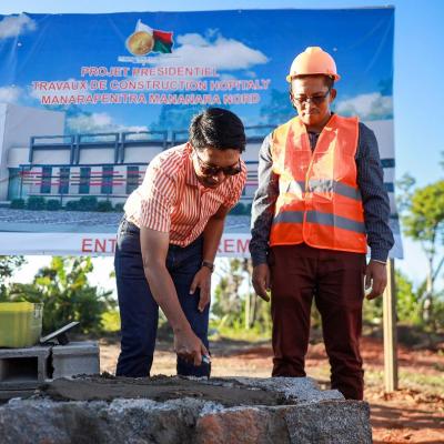 04/06/2023 - Construction de l'hôpital manarapenitra à Mananara Avaratra, District de Mananara, Région Analanjirofo