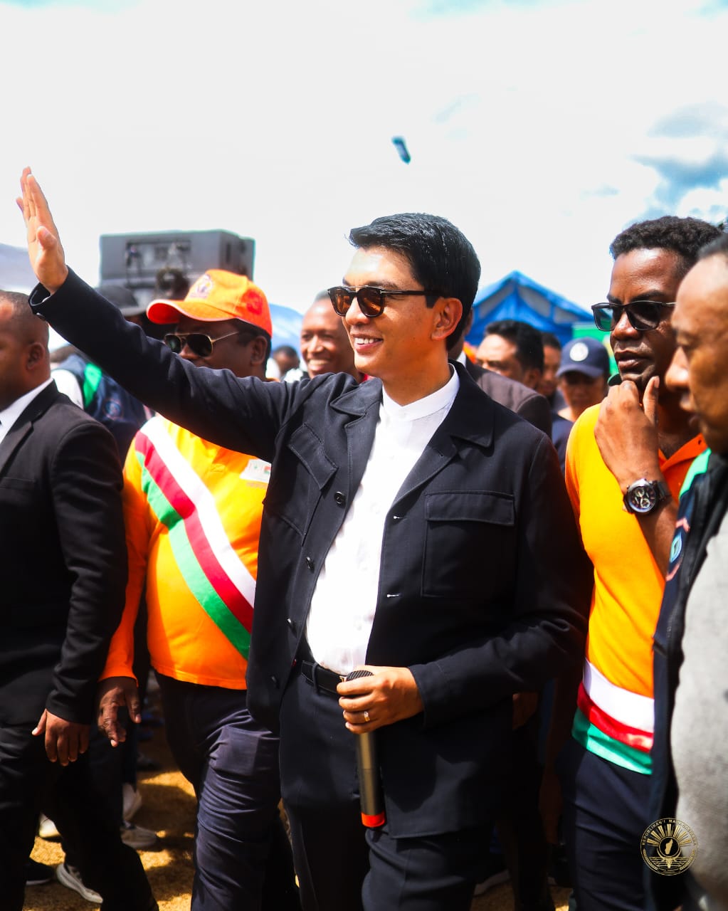 Le Président Andry Rajoelina au chevet des sinistrés des fortes pluies à  Anosizato Andrefana 